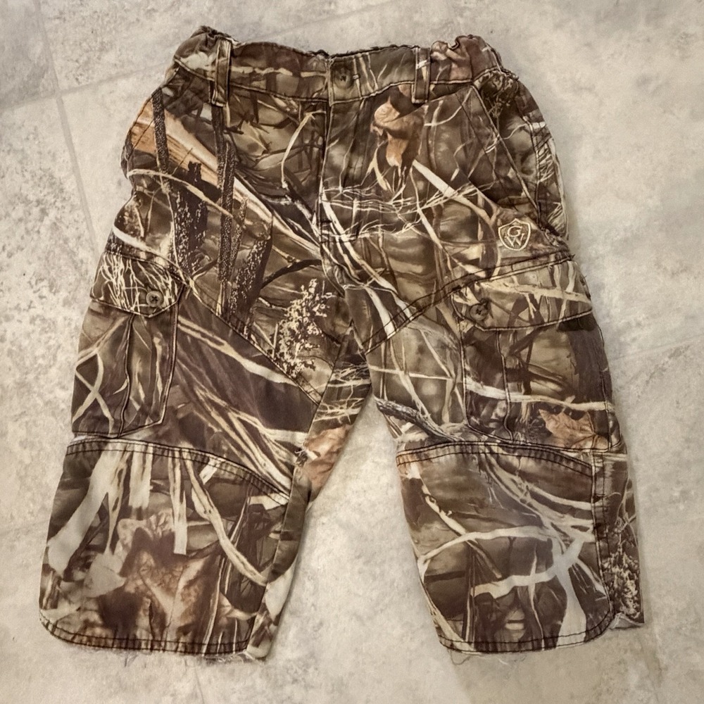 Game Winner Cargo Camo Shorts For Boy Sz 6